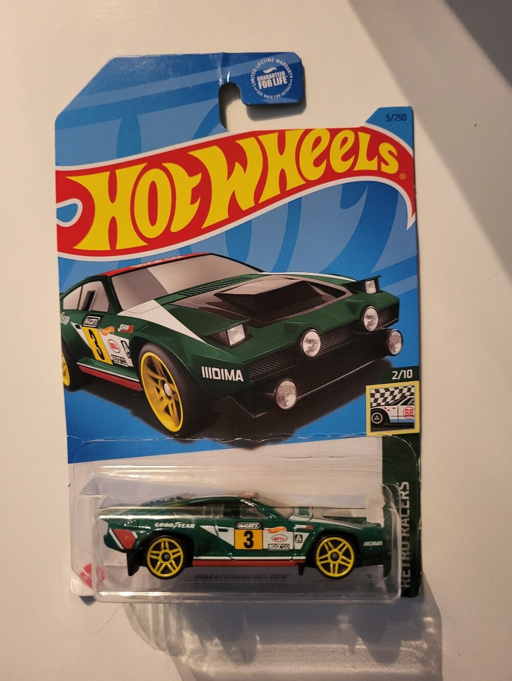 Hot Wheels Retro Racers #2/10 Dimachinni Veloce #5 250 Green Brand New
